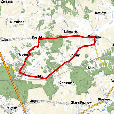 Poschła - Kaplica cmentarna - Kościół Wniebowzięcia Najświętszej Maryi Panny - Wygoda