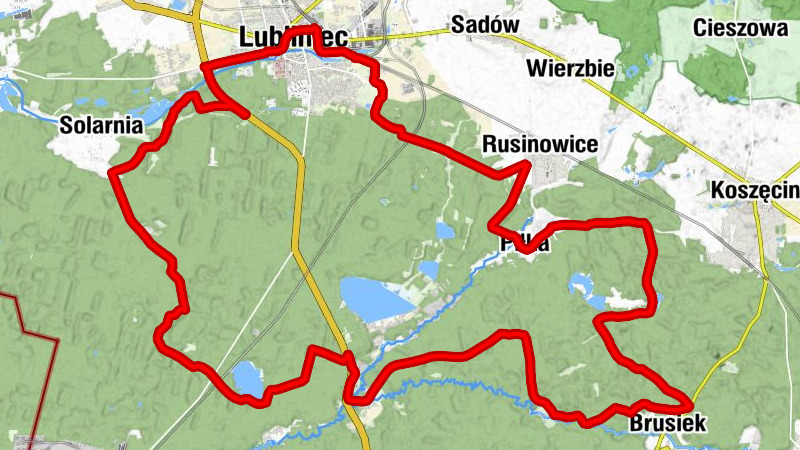 Lubliniec - Droniowiczki - Rusinowice - Piłka