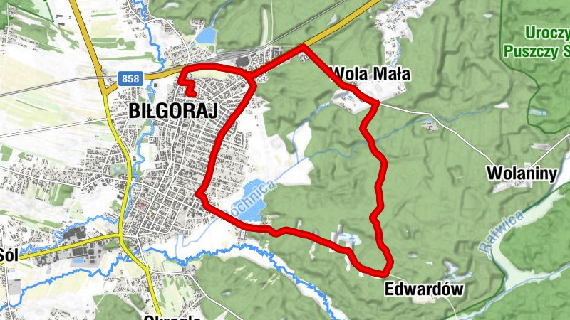 Roztocze - Biłgoraj - Osiedle Łąkowa - Wola Mała