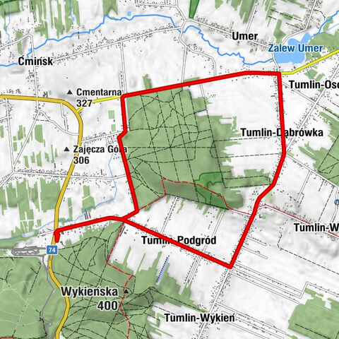 Wykień - Podlesie - Sosnówka - Umer