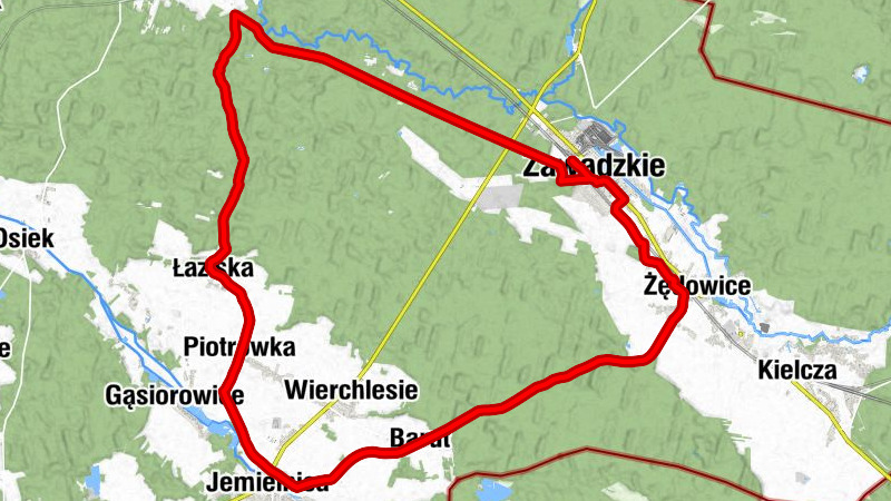 Zawadzkie - Kościół parafialny pw. Wniebowzięcia Najświętszej Maryi Panny - Kaplica pw. Matki Bożej - Kościół pw. Matki Boskiej Bolesnej