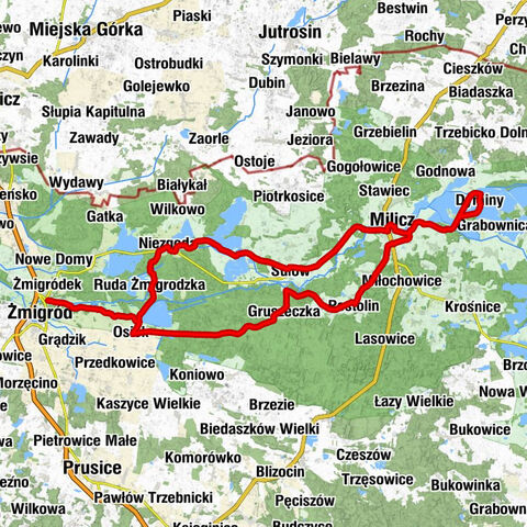 Żmigródek - Grodzisko - Kościół pw. Matki Bożej Częstochowskiej - Bojowisko