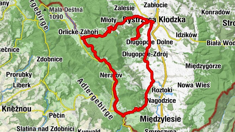 Wyszki - Kościół pw. Świętego Jana Nepomucena - Kościół pw. Podwyższenia Krzyża Świętego - Schronisko PTTK Jagodna