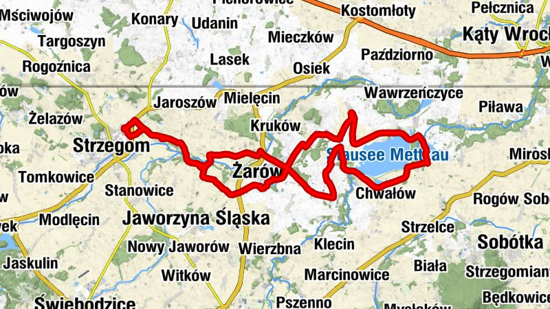 Strzegom - Kościół filialny pw. św. Józefa w Pożarzysku - kaplica cmentarna Świętego Krzysztofa - Kościół pw Wniebowzięcia Najświętszej Maryi Panny