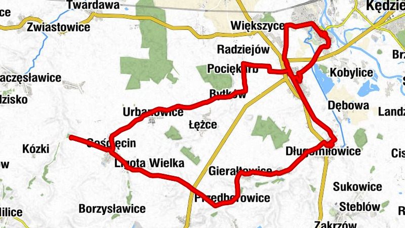 Gościęcin - Kościół parafialny pw. św. Urbana - Kościół pw. Wniebowzięcia Najświętszej Maryi Panny - Kościół parafialny pw. św. Zygmunta i św. Jadwigi Śląskiej