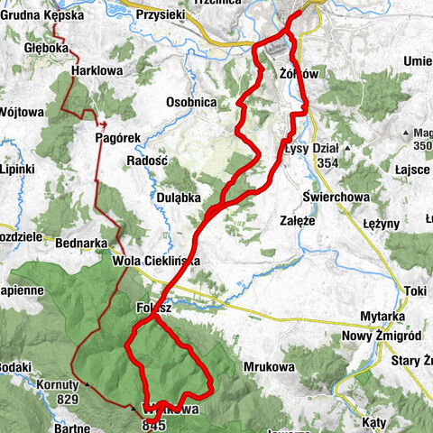 Jasło - Kościół pw. Najświętszego Serca Pana Jezusa - Magura - Kościół pw. Matki Bożej Królowej Polski
