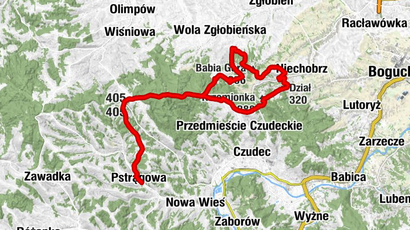 Pstrągowa - 405 - Babia Góra - Krzemionka