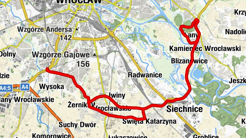 Partynice - Kościół pw. Wniebowzięcia Najświętszej Maryi Panny - Radomierzyce - Siechnice