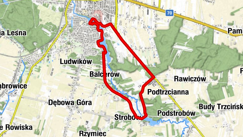 powiat skierniewicki - Strobów - Skierniewice - Balcerów-Towarzystwo