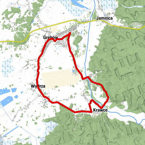 Grębów - Szlachecka - Jaźwinie - Grzęba