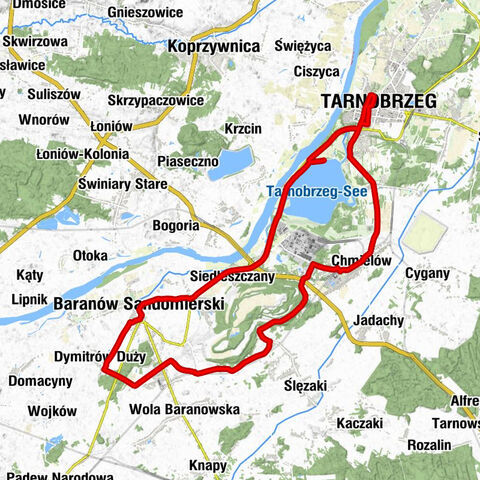 Koło Bóżnicy - Kościół pw. Świętej Marii Magdaleny - Kaplica cmentarna - Baranów Sandomierski
