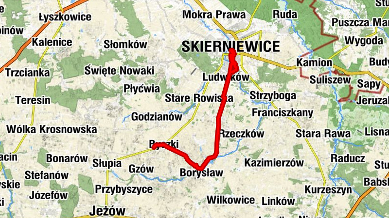 Byczki - Zimna Woda - Kościół pw. Wszystkich Świętych - Skierniewice