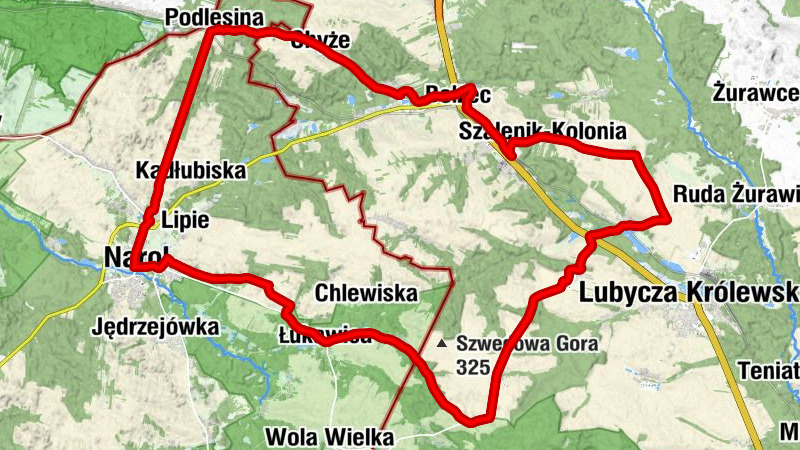 Narol - Kościół pw. Świętego Andrzeja - Kościół w Zatyle - Kaplica pw. Najświętszej Maryi Panny Niepokalanego Poczęcia w Chyżach