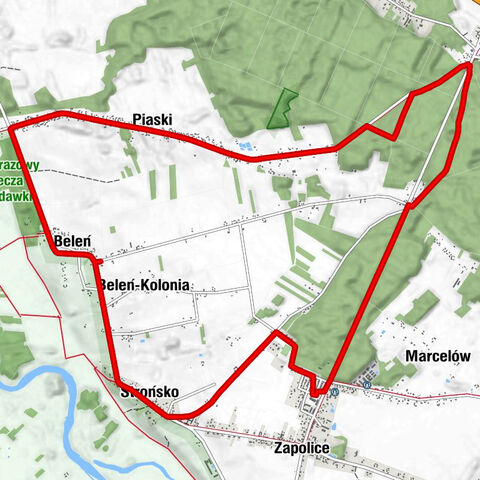 Beleń - Kaplica św. Rocha - Zduńska Wola - Kaplica Krzyża Świętego