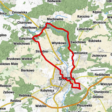 Osiedle Akademickie - Kościół pw. Świętego Jacka - Kościół pw. Najświętszego Serca Jezusowego - Osiedle Bohaterów Westerplatte