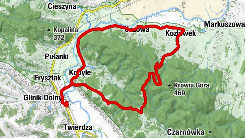 Frysztak - Kobyle - Na Łanie - Góra