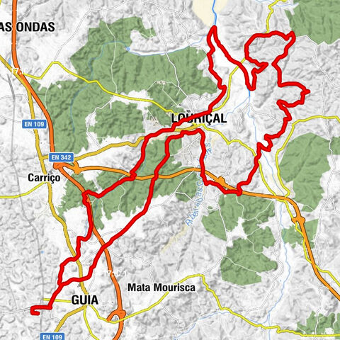 Guia Estação - Mó - Louriçal - Capela da Caxaria
