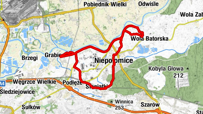 Podborze - Primavera - Niepołomice - Kościół pw. Dziesięciu Tysięcy Męczenników