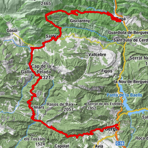 Camp de Sallent - Turó de la Coromina - Tossal de les Forques - Berga