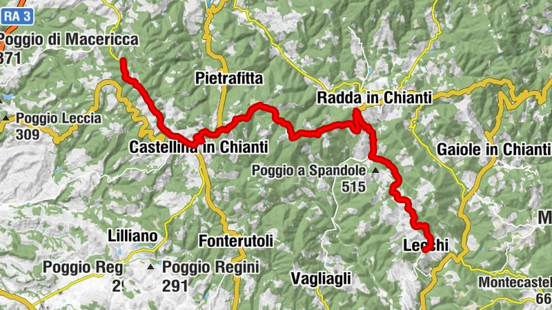 Castellina in Chianti - Poggio Auzzo - Poggio Macia Morta - Lecchi