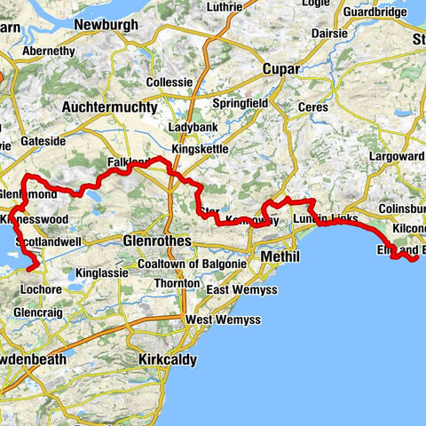 Earlsferry - Kincraig Hill - Falkland Parish Church - Perth and Kinross