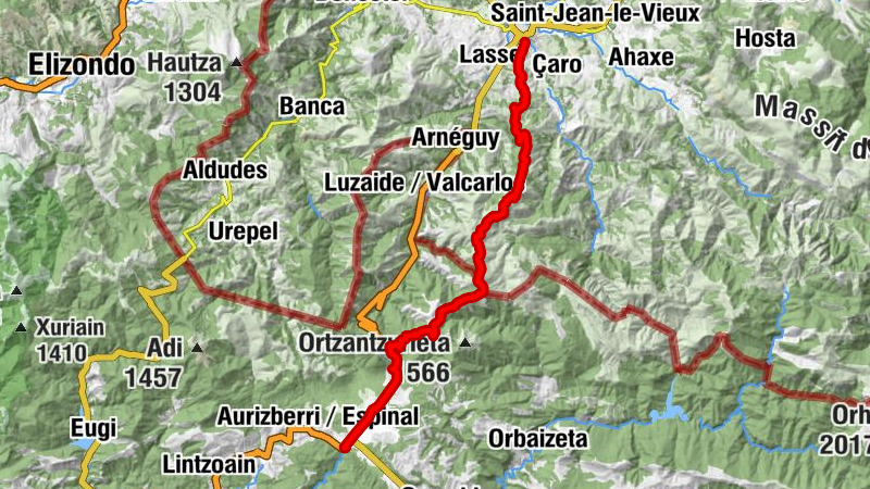 Saint-Jean-Pied-de-Port - Urdanazburu - Burregieta - Baratze