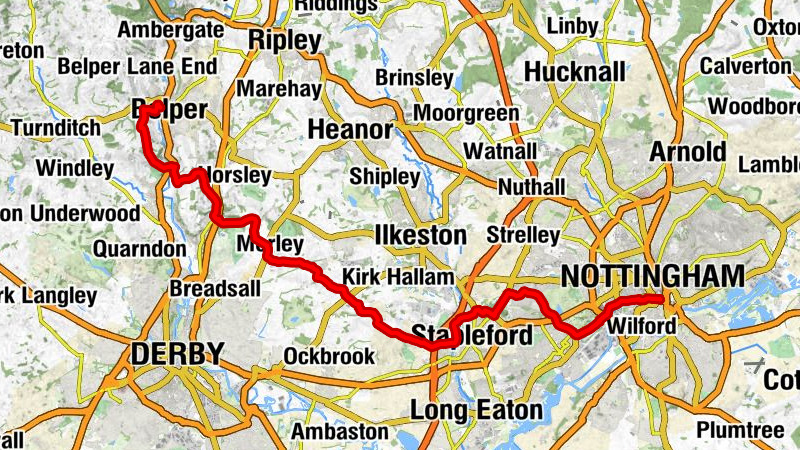 Nottingham - All Saints - Parish Church of St Michael - Belper