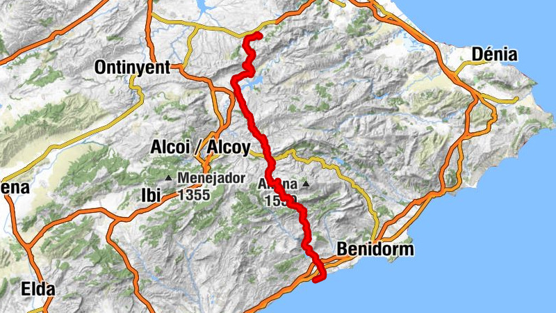 Rugat - Colladet del Tio Pellofa - Ermita de Sant Antoni - Bar El Olivo