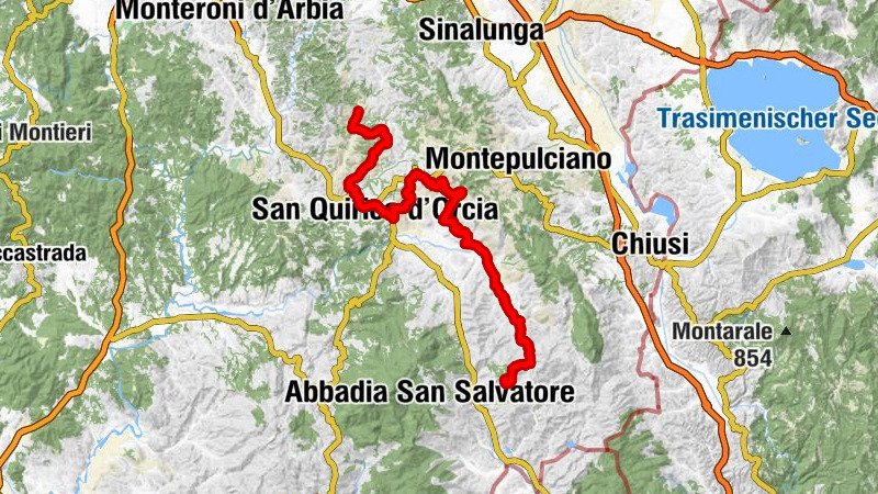 Montalcino - Chiesa della Madonna di Vitaleta - Chiesa di Santa Maria Assunta - Chiesa della Madonna del Roccheto