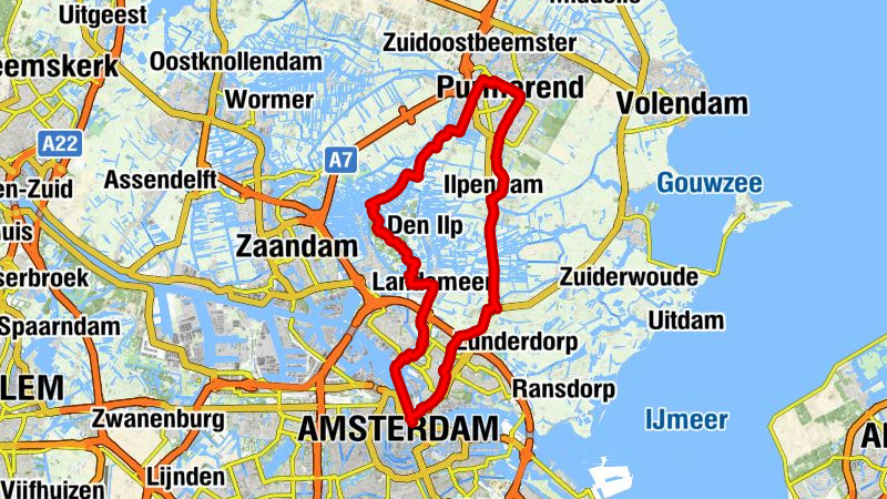 Amsterdam Centraal - Dijks - Hervormde Kerk (Ilpendam) - Centraal Station