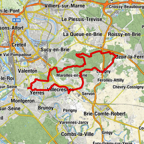 Mont Griffon - Villecresnes - Église Saint-Germain-d'Auxerre - Yerres