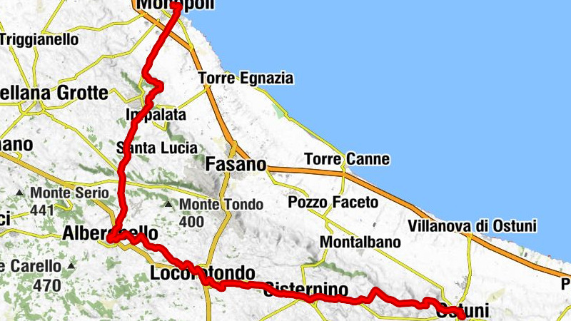 Monopoli - Chiesa di Santa Lucía - Chiesa Madonna della Greca - Ostuni