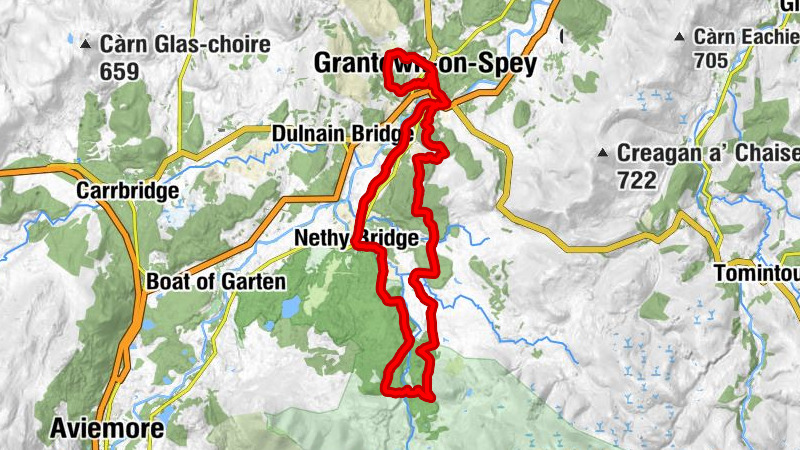 Grantown-on-Spey - Wester Dreggie - Nethy Bridge