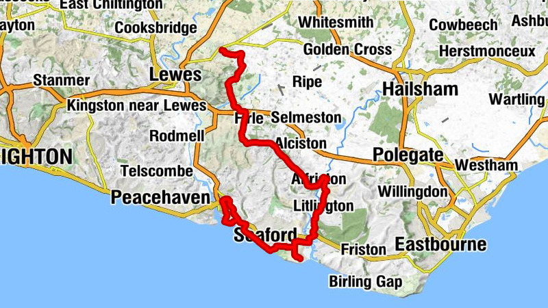 Ringmer - Firle Beacon - Bostal Hill - Newhaven