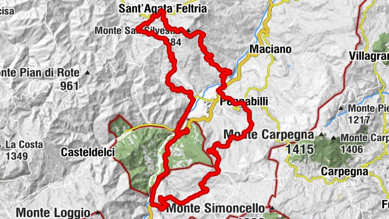 Pennabilli - Da Quinto - Chiesa di San Francesco della Rosa - Duomo di Pennabilli