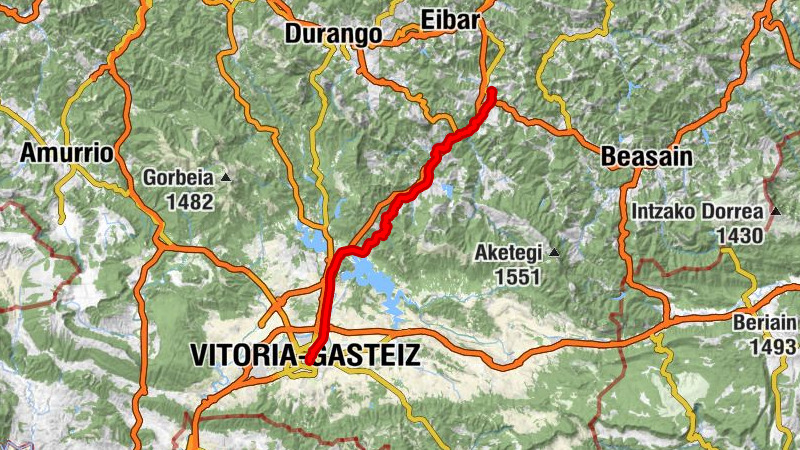 Vitoria-Gasteiz - Puerto de Arlaban - Arlaban - Santa Marina Oxirondo eliza