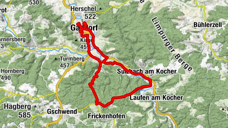 Evangelische Stadtkirche Gaildorf - Münster - Bröckingen - Gaildorf