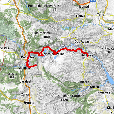 Cofrentes - Torralba - Loma del Mojón - Millares