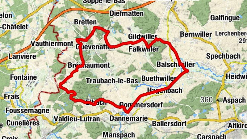 Dannemarie - Église Saint-Côme et Saint-Damien - Chapelle Notre-Dame-de-Bellefontaine - Aux 100 pâtes