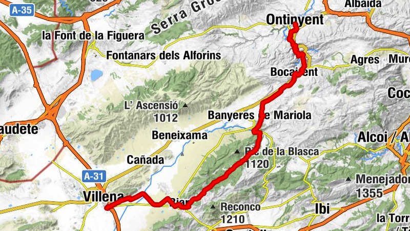 Ontinyent - Nuestra Señora de la Asunción - Rabet de Gat - Villena