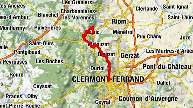 Clermont-Ferrand - Maar de Jaude - Église Saint-Pardoux - Volvic