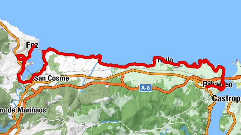 Ribadeo - Capela de San Miguel - Capela de San Bartolomeu - Foz