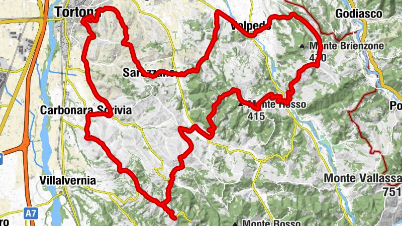Tortona - Bric delle Streghe - Monte Grande - Monte Mirano