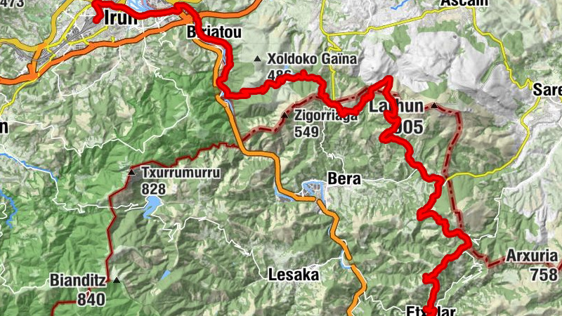 La Basque - Lizuniaga - Landagañetako lepoa - Irun