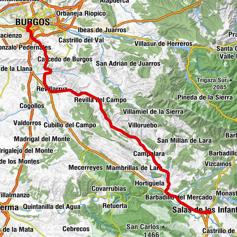 Burgos - Iglesia de San Esteban - Iglesia de Santa Cecilia - Urbanización Jardín de los Infantes