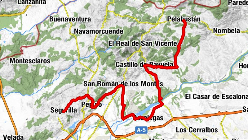Pelahustán - Nuño Gómez - Garciotum - Segurilla