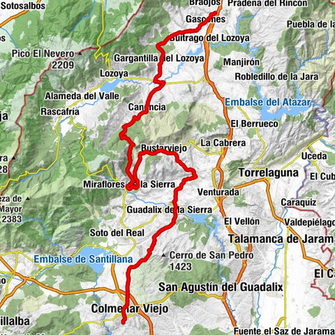 La Serna del Monte - Iglesia de la Inmaculada Concepción - Iglesia de San Roque - Estación de Colmenar Viejo