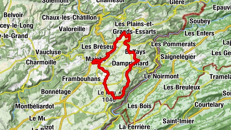 Maîche - Église Saint-Pierre - Le Pic Assiette - Église Sainte-Marie-Madeleine