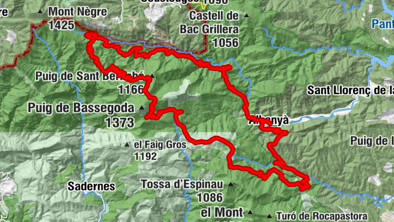 Bar Cufí - Sant Pere d'Albanyà - Sant Bartomeu de Pincaró - Coll de la Creu del Carig