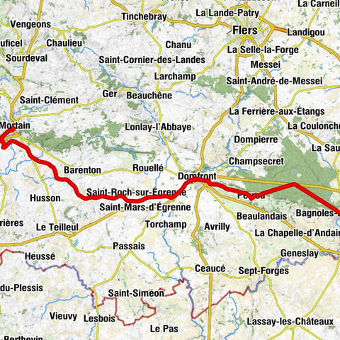 Le Gué aux Biches - Église Saint-Julien - Église Notre-Dame sur l'Eau - Mortain